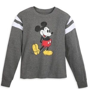 Mickey Mouse Semi-Cropped Pullover Top for Adults